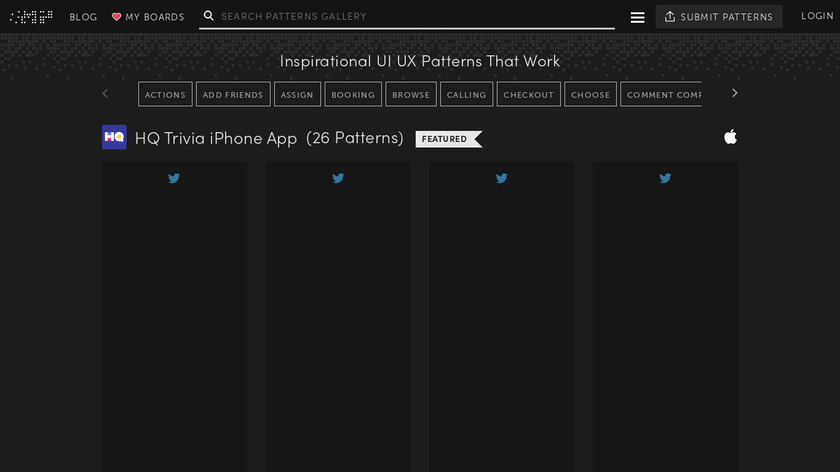 Mobile Patterns Landing Page