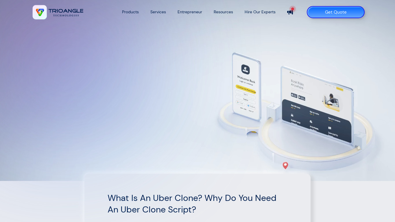 Gofer by Trioangle Landing page