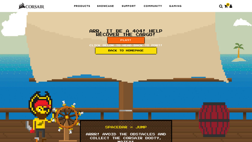Corsair Link Landing Page