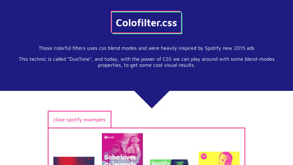 Colofilter.css screenshot