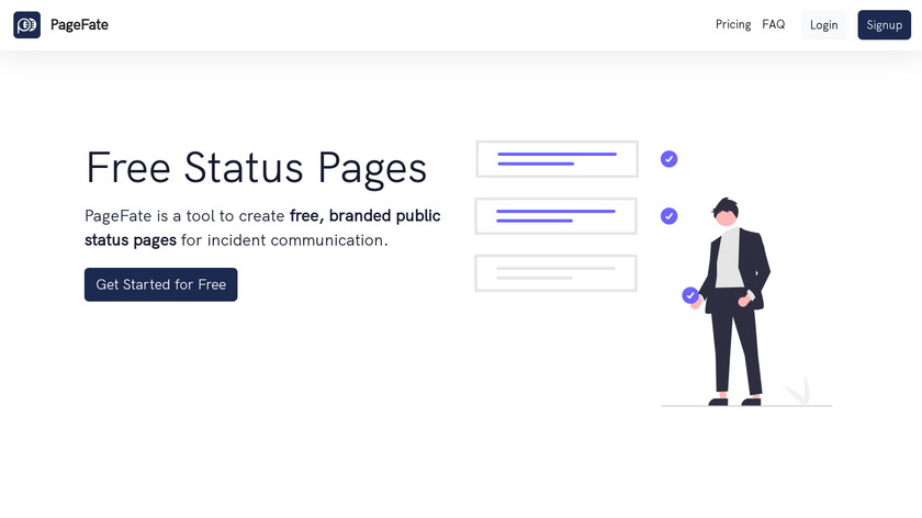 PageFate Landing Page