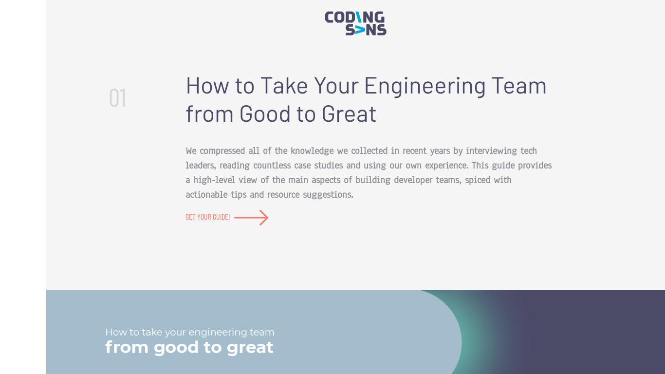 Guide for Building Engineering Teams Landing page