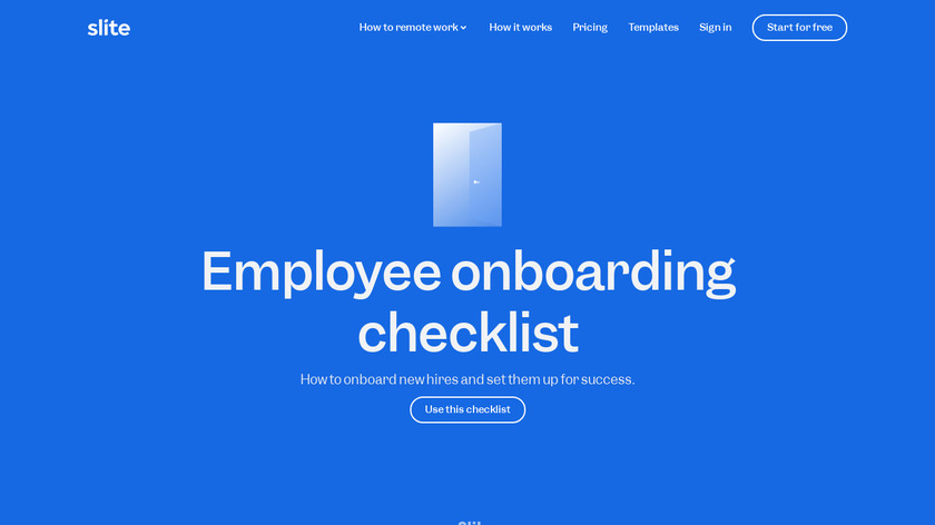 Employee onboarding checklist Landing Page