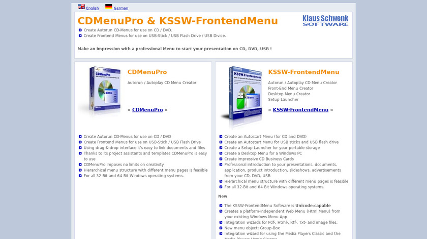 CDMenuPro Landing Page