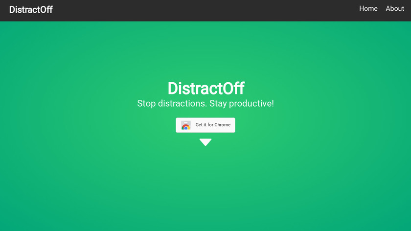 DistractOff Landing Page