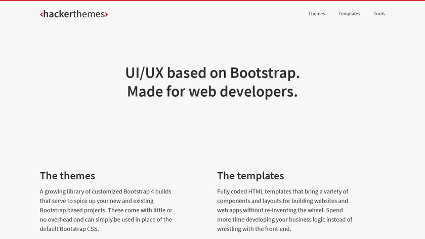 HackerThemes Landing Page