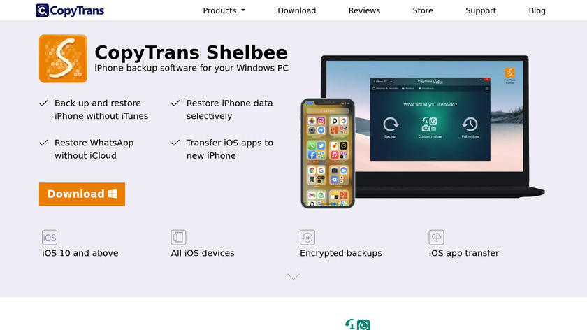 CopyTrans Shelbee Landing Page