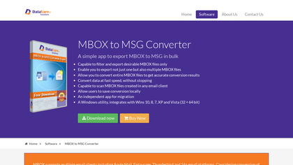 DataVare MBOX to MSG Converter image