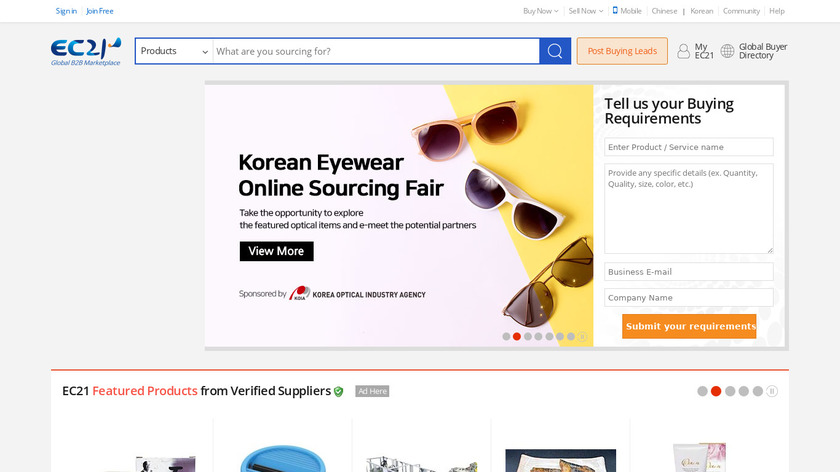 EC21 Landing Page