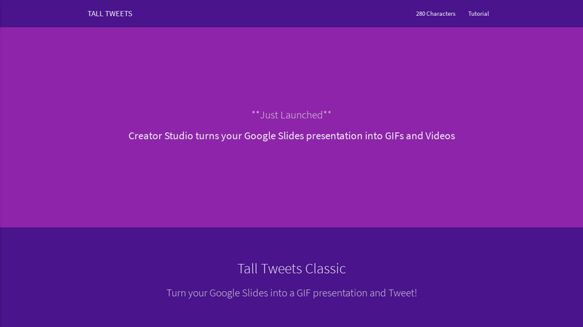Tall Tweets for Google Slides Landing Page