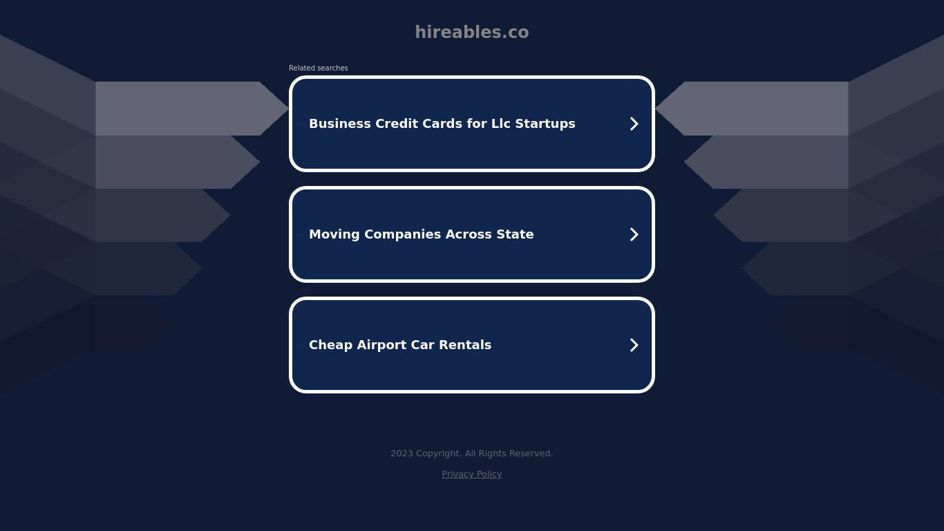 Hireables Landing page