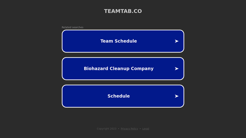 TeamTab Landing Page