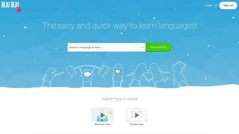 Bliu Bliu Landing Page
