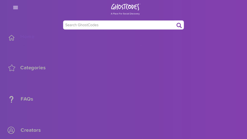 GhostCodes for Android Landing Page