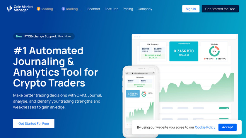 Coin Market Manager Landing Page