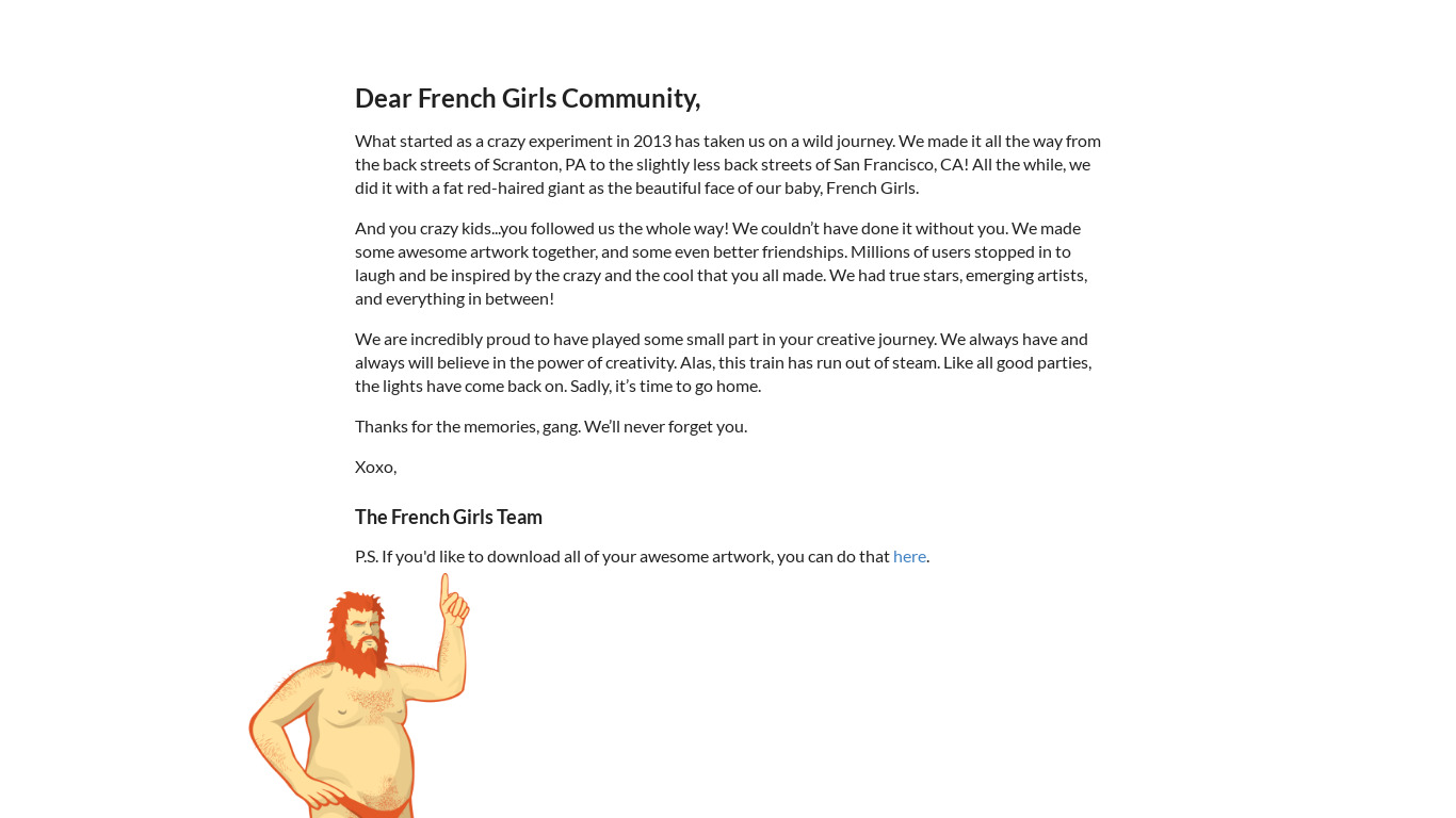 French Girls Landing page