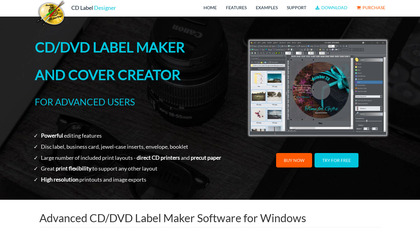 Dataland CD Label Designer image