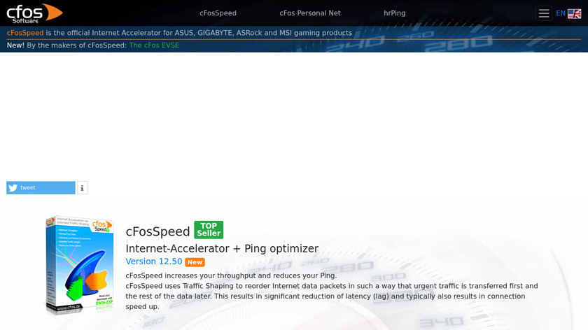 cFosSpeed Landing Page