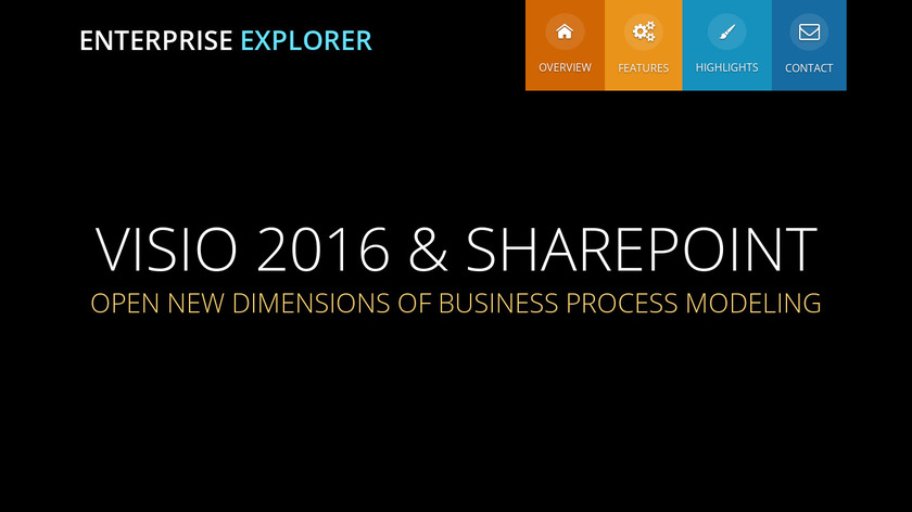 Enterprise Explorer Landing Page