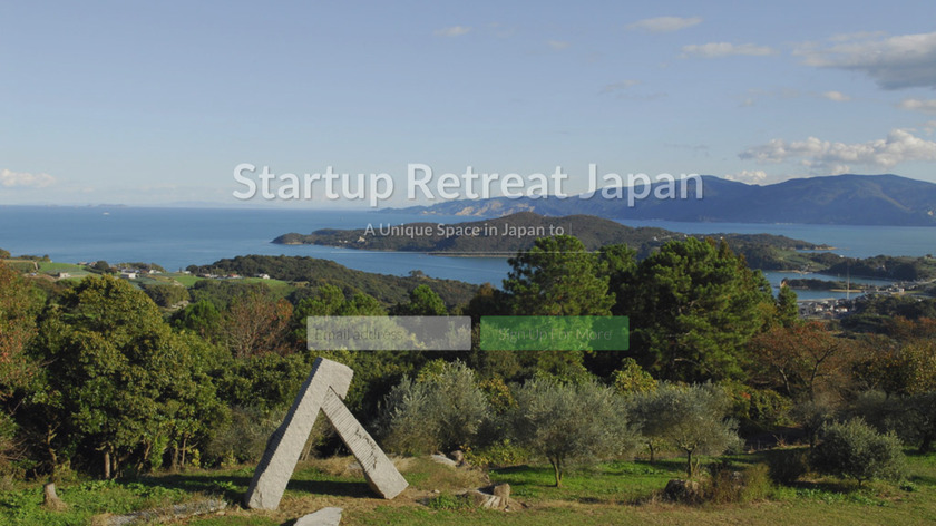 Startup Retreat Japan Landing Page