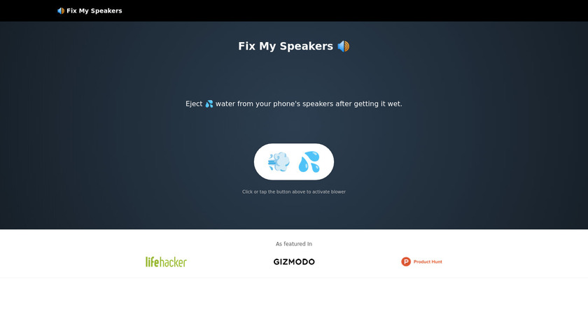 FixMySpeakers Landing Page