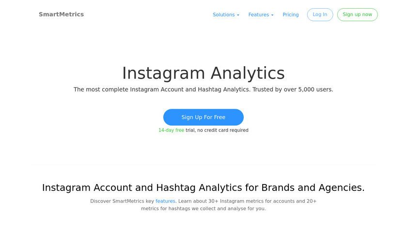 Instagram Analytics Landing Page