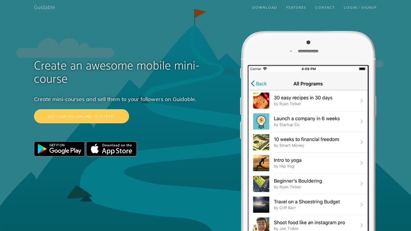Guidable Landing Page