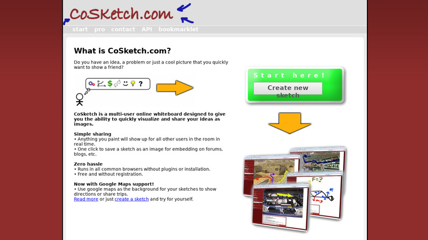 CoSketch Landing Page