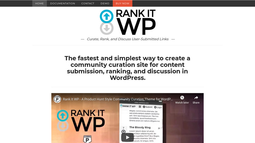 Rank It WP Landing Page
