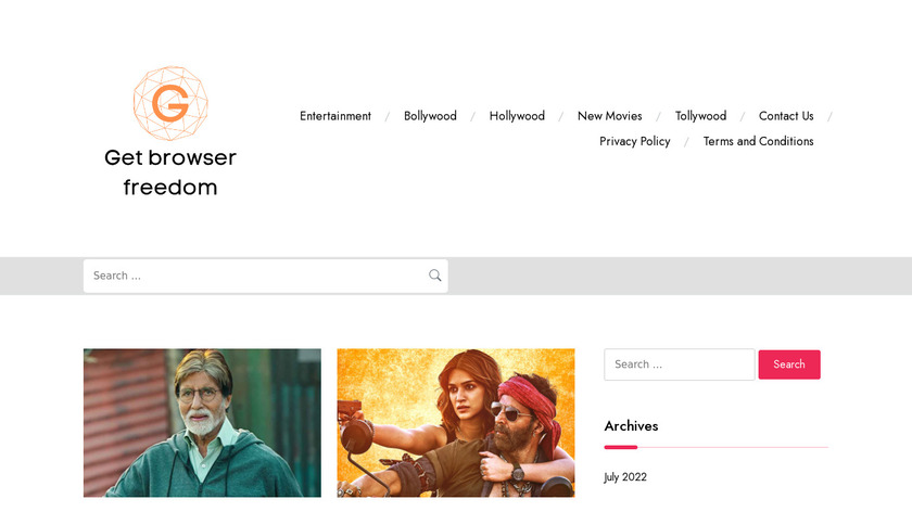 BrowserFreedom Landing Page