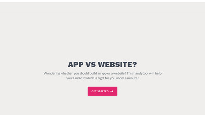 App vs. Website screenshot