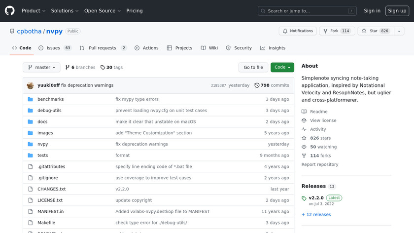 nvPY Landing Page