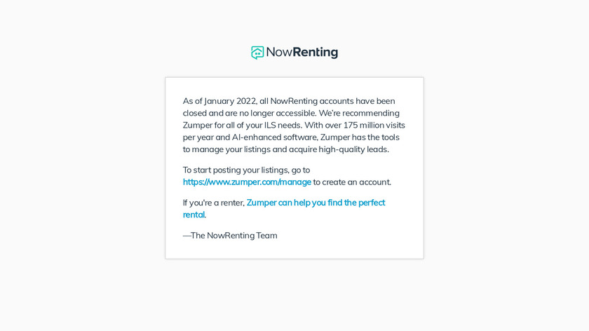NowRenting Landing Page