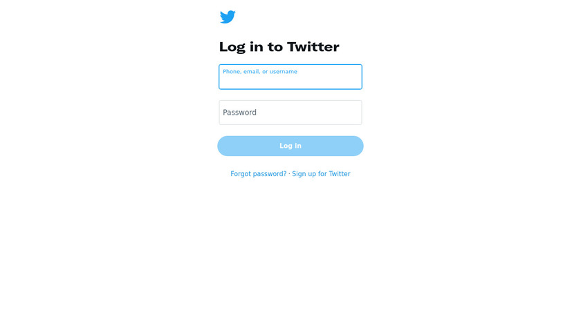 Twitter Account Home Landing Page