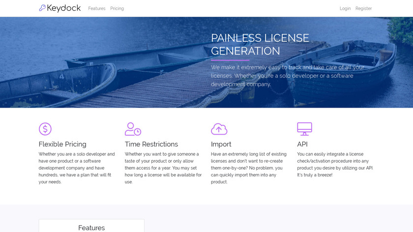 Keydock Landing Page