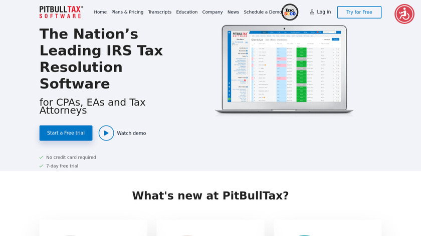PitBullTax Landing Page