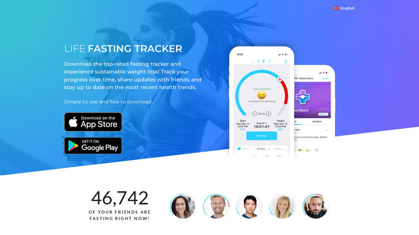 Life Fasting Tracker Landing Page
