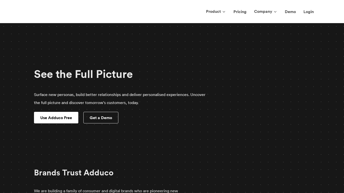 Adduco.co Landing page