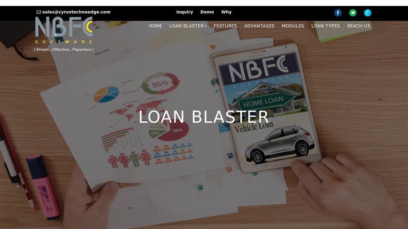 Loan Management Software Landing Page