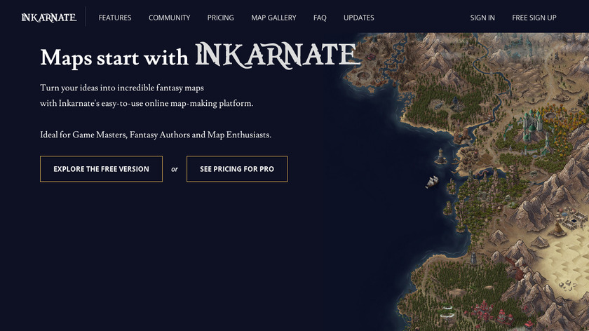 Inkarnate Landing Page