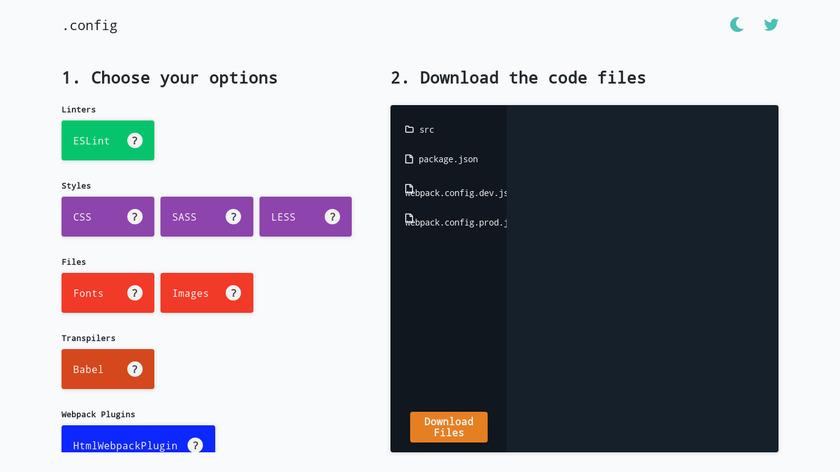 DotConfig Landing Page
