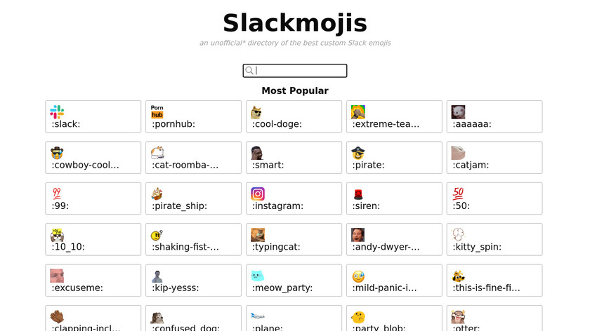 Slackmojis Landing Page