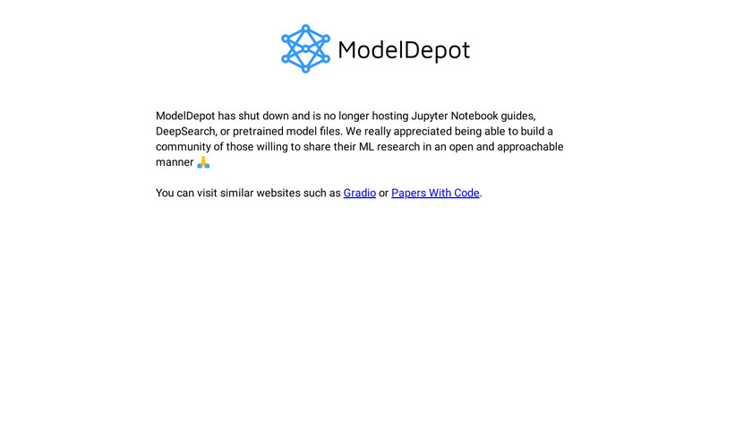 ModelDepot Landing Page