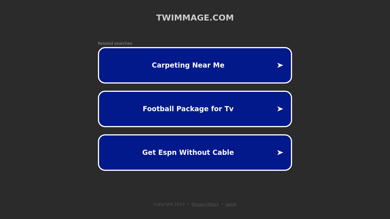 Twimmage Landing page