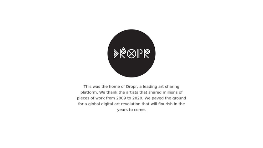 Dropr Landing Page