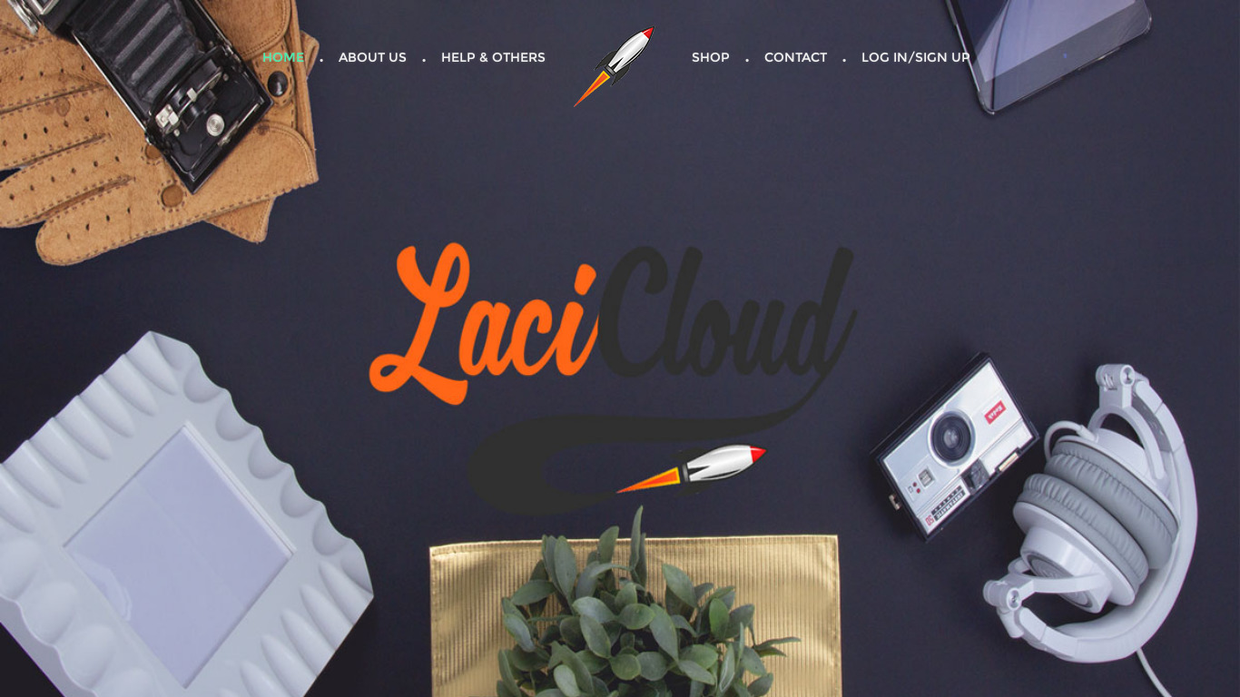 LaciCloud Landing page