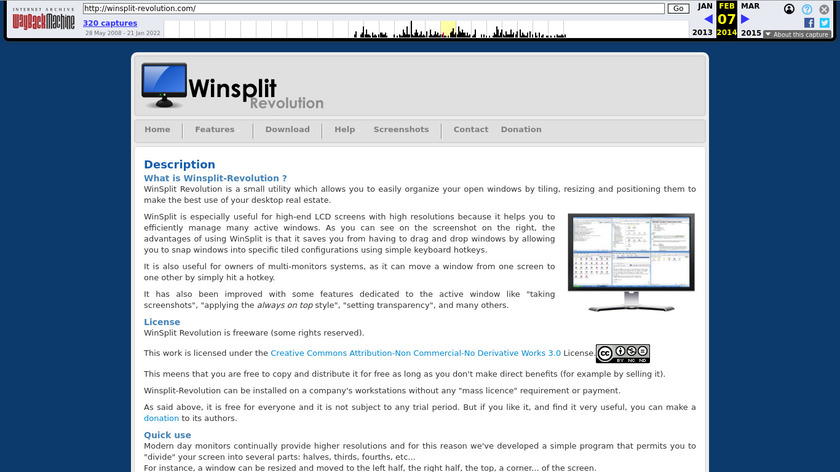 WinSplit Revolution Landing Page