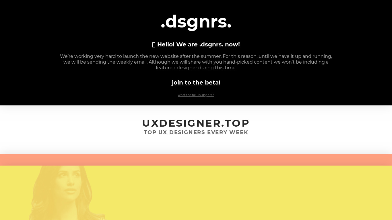 UXDesigner.top Landing page
