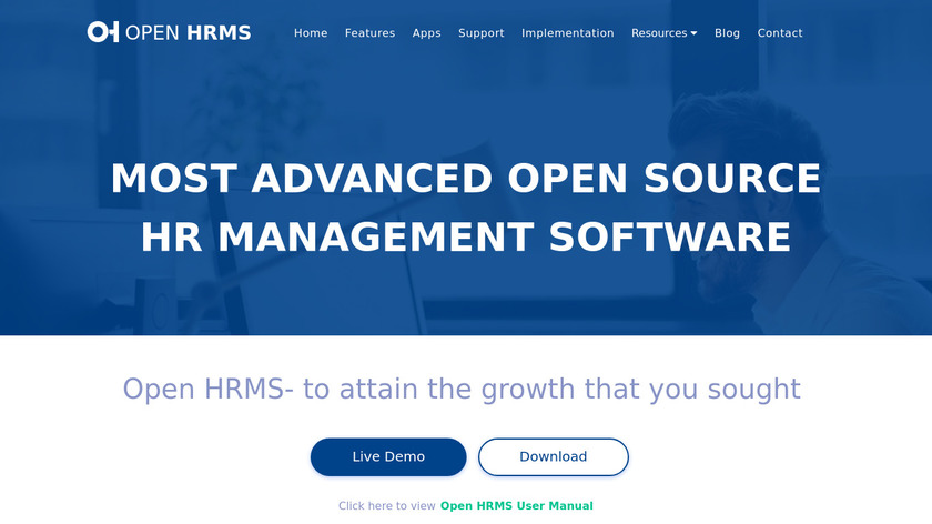 Open HRMS Landing Page