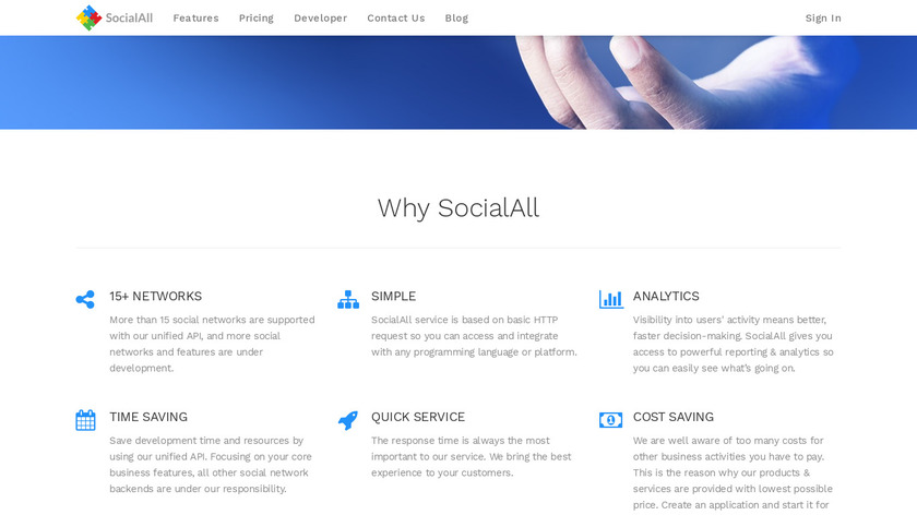 SocialAll.io Landing Page